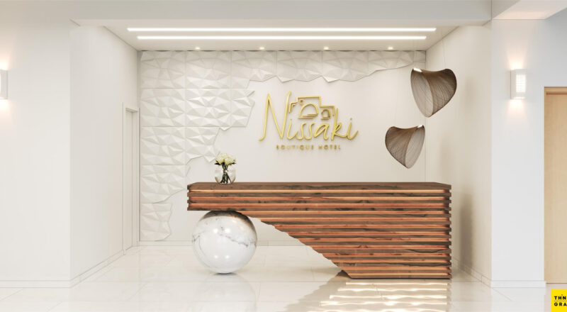 Nissaki Boutique Hotel φωτορεαλισμός lobby