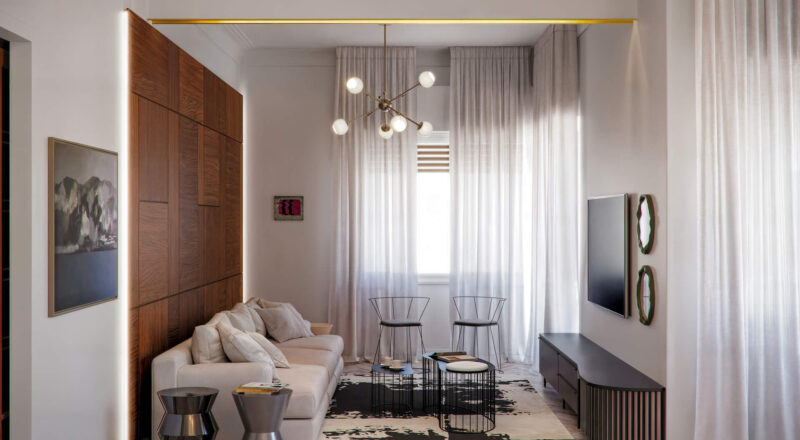 High-end τρισδιάστατος σχεδιασμός διαμερίσματος στην Αθήνα.